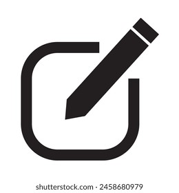 Compose message flat icon for apps and websites, vector illustration.