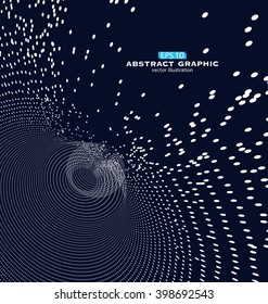 Composed of particles swirling abstract graphics