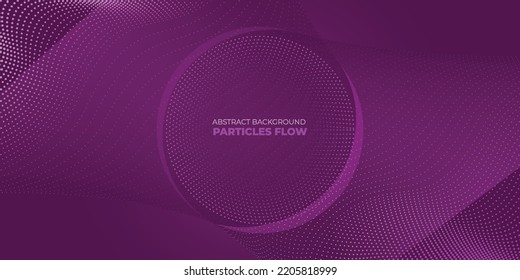 Composed of particles swirling abstract purple graphics background of sense of science and technology