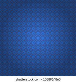 Composed in violet, blue and purple colors, abstract shapes, Mandalas. Useful as design element for texture and artistic compositions. Kaleidoscope seamless pattern. Vector illustration.