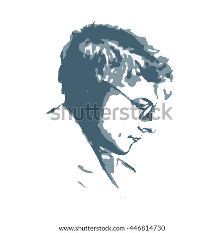 composer Dmitri Shostakovich. vector portrait Stock photo © 