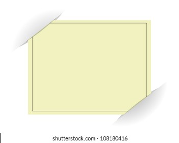Composite empty page with places for photo, eps10 vector background