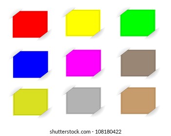 Composite empty page with places for photo, eps10 vector background