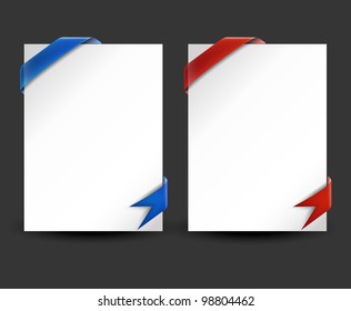 Composite empty photo frame with places for photo, eps10 vector background