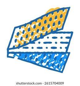 composite material aeronautical engineer doodle icon sketch vector. composite material aeronautical engineer sign. isolated symbol illustration