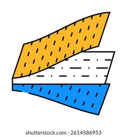 composite material aeronautical engineer line icon vector. composite material aeronautical engineer sign. isolated symbol illustration