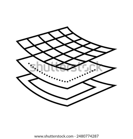 composite material aeronautical engineer line icon vector. composite material aeronautical engineer sign. isolated contour symbol black illustration