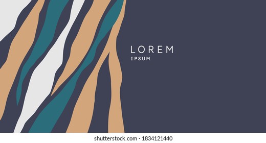 A composition with abstract elements in a popular style. Background for your design. Poster for a blog and website. Fashionable vector illustration.