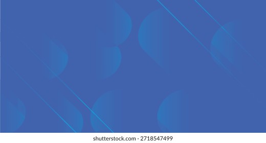Uma composição de formas geométricas abstratas em vários tons de azul e azul-petróleo, criando um visual dinâmico e moderno.