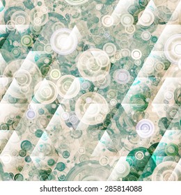 Composition of abstract radial grid and lights as a concept metaphor for technology, science and entertainment