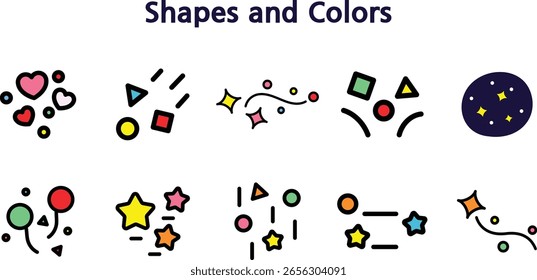 Composición de Formas Abstractas y Colores