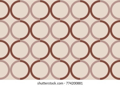 Composition with abstract shapes on a beige background, pattern
