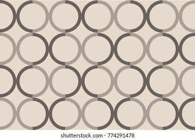 Composition with abstract shapes on a beige background, pattern