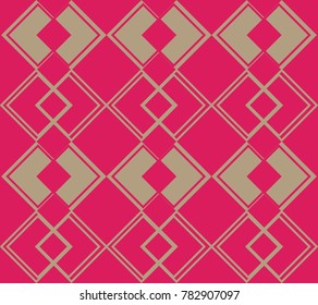 Composition with abstract shapes on a crimson background, pattern    