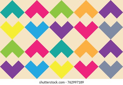 Composition with abstract shapes on a light background, pattern