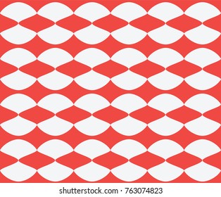 Composition with abstract shapes on a red background, pattern