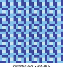 a composition of blue squares stack on each other