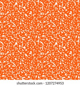 Composition Book Cover Seamless Pattern - Abstract design of orange composition notebook cover