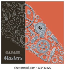 Composition of car parts
