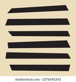 Composition of chaotic black lines and dots. Abstract figures in a modern style