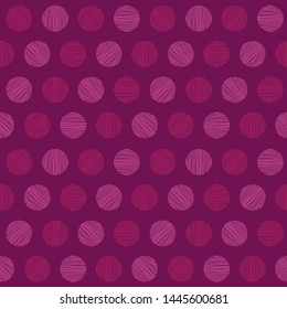 Composition of Circles made with parallel fine lines, with different rotations. Fuchsia and pink colors