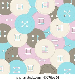 composition with colored buttons vector