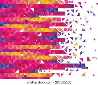Composition of colorful bricks