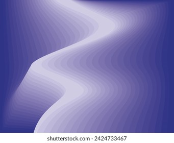 composition of curved and abstract plane shapes with blue gradient tones and matching background colors for visual design needs