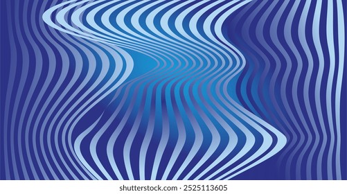 composition of curved and abstract plane shapes with blue gradient tones and matching background colors for visual design needs