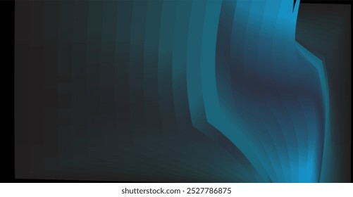 composição de formas planas curvas e abstratas com tons de gradiente preto azul e cores de fundo correspondentes para necessidades de design visual
