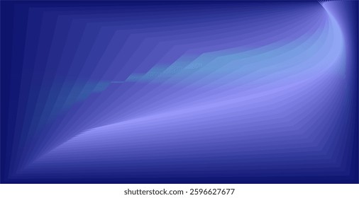 composition of curved and abstract plane shapes with blue gradient tones and matching background colors for visual design needs