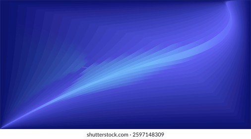 composition of curved and abstract plane shapes with blue gradient tones and matching background colors for visual design needs