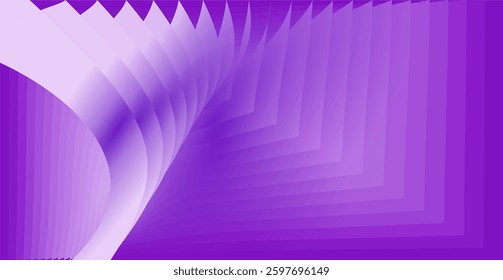 composition of curved and abstract plane shapes with blue purple gradient tones and matching background colors for visual design needs