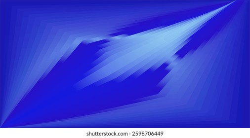 composition of curved and abstract plane shapes with blue gradient tones and matching background colors for visual design needs