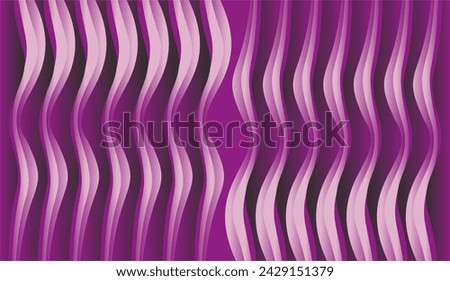 a composition of curved lines and abstract shapes with gradations of purple and violet as a background design for visual art or motifs in used art