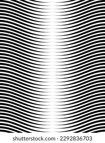 composition of curved lines in black