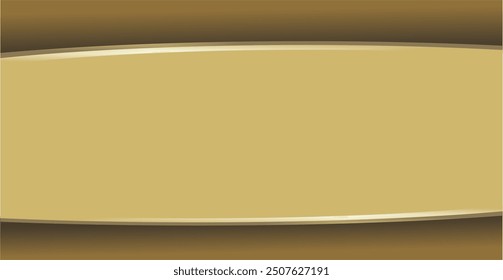 composition of curved lines with brown and gold colors and empty space as background inspiration for visual communication design