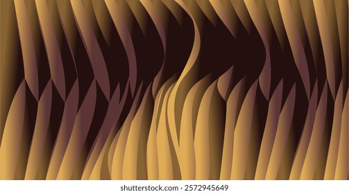 a composition of curved lines and brown gold gradient colors as background inspiration for graphic designs or ornaments for use in art