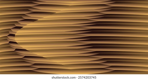 a composition of curved lines and brown gold gradient colors as background inspiration for graphic designs or ornaments for use in art