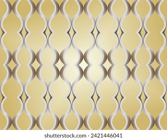 composition of curved lines and planes with shades of gold and brown gradations as visual design elements