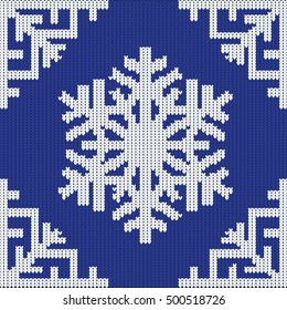Composition from decorative abstract paper snowflakes.