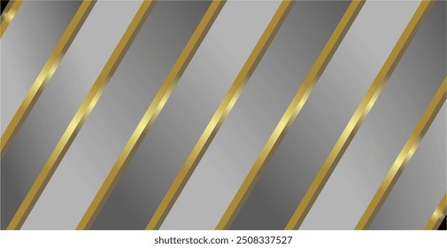Composition of diagonal lines with brown and gold colors and a gradient gray background as inspiration for visual communication design