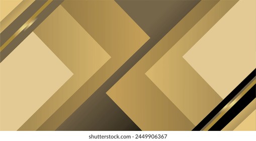 a composition of diagonal lines and rectangular areas with gradations of brown, black and gold that gives a dynamic, elegant and luxurious impression as inspiration for applied art designs