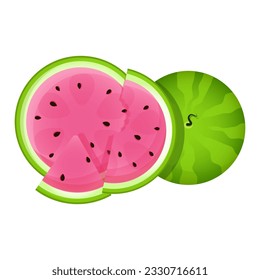 Zusammensetzung verschiedener saftiger Wassermelonen