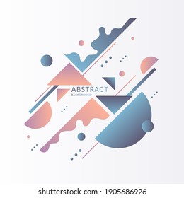 Composición con colores de formas dinámicas y geométricas. Fondo abstracto para tu diseño. Una plantilla para la publicidad y las redes sociales en un estilo moderno.