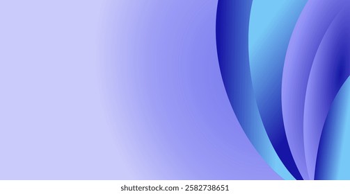 composition of empty space in blue gradations as background design inspiration for graphic visual arts or decorative designs in applied arts