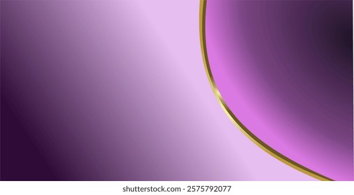 composition of empty space, curved lines and geometric abstract fields with gradations of blue and purple as background inspiration for visual communication design
