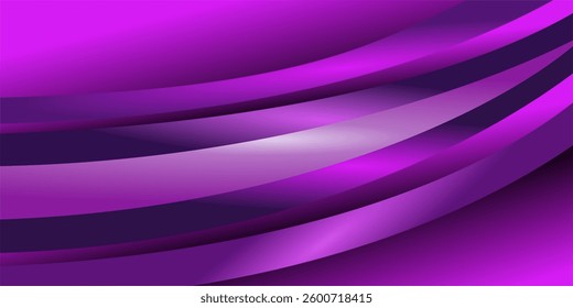 composition of empty space, curved lines and geometric abstract fields with gradations of magenta, violet and purple as background inspiration for visual communication design