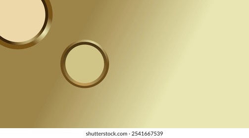 La composición del espacio vacío con gradaciones de color marrón dorado y líneas curvas doradas, es la inspiración de fondo para el diseño de comunicación visual