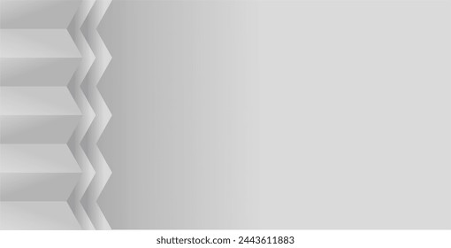 composition of empty space with gradient gray as a background for placing text or images in visual communication designs as well as geometric areas and zig zag lines as artistic support